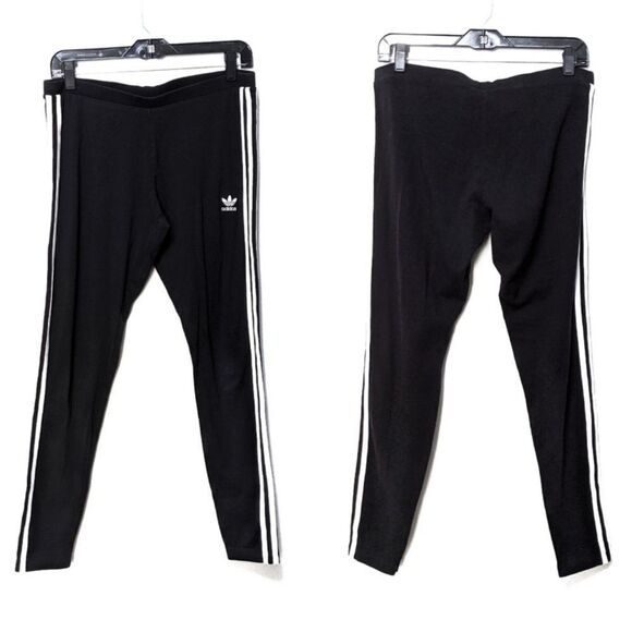 ADIDAS Cotton Side Stripe Midrise Leggings L - Picture 7 of 7